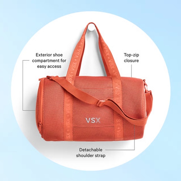 NWT Victoria's Secret Mesh Duffel Bag - Picture 2 of 2